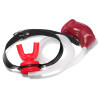 KINKgear Bâillon Urinoir avec Cage souple Rouge